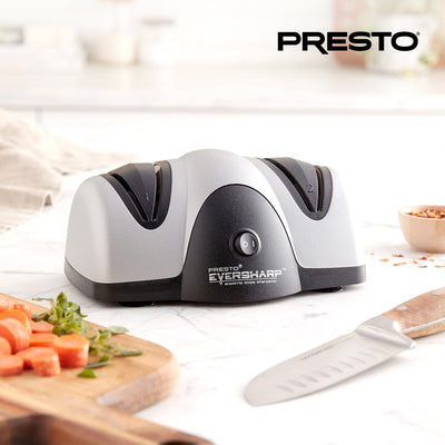 Presto EverSharp Electric Knife Sharpener, 2-Stage System with Sapphirite Wheels