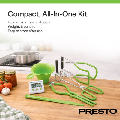 Presto 7 Function Canning Kit, Canner Tools for Pickling and Pressure Canning