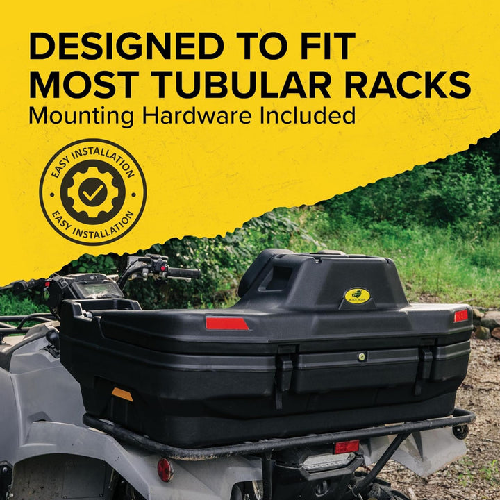 Black Boar ATV Rear Storage Box & Lounger, Seat with Increased Durability, 66014