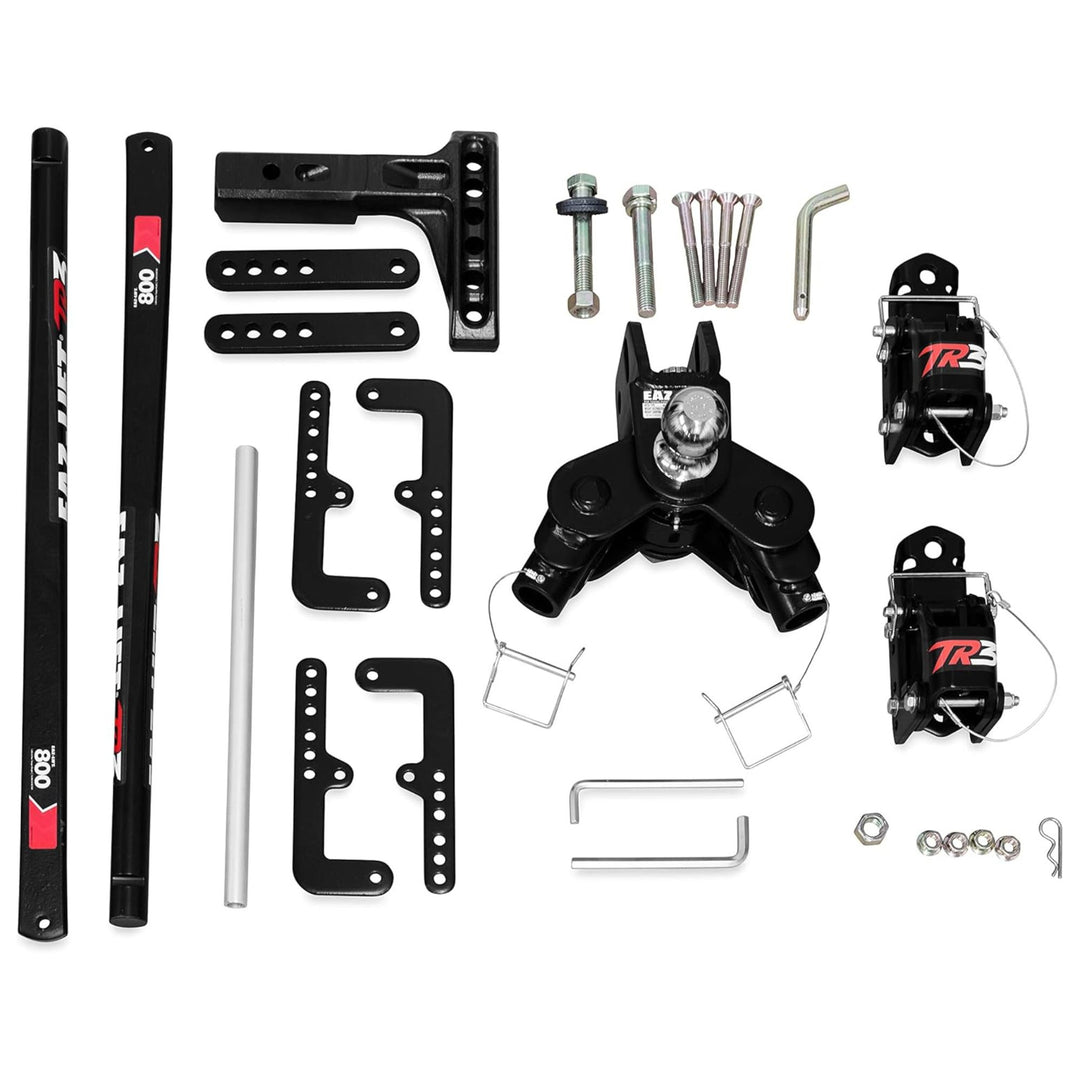 Camco Eaz-Lift TR3 800Lb Weight Distribution Hitch Kit with Sway Control, 48904