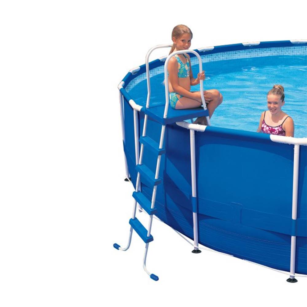 Intex Steel Frame Above Ground Swimming Pool Ladder for 52 inch Pools (Used)