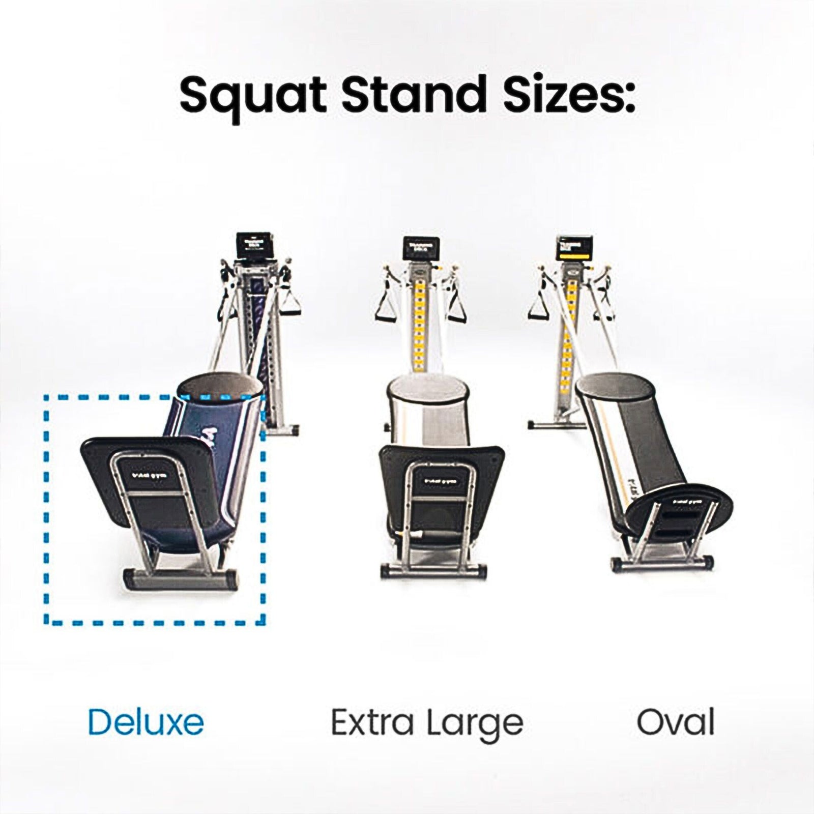 Total Gym Deluxe Squat Stand w/ Large Platform for Home Gym Lower Body Training - VMInnovations