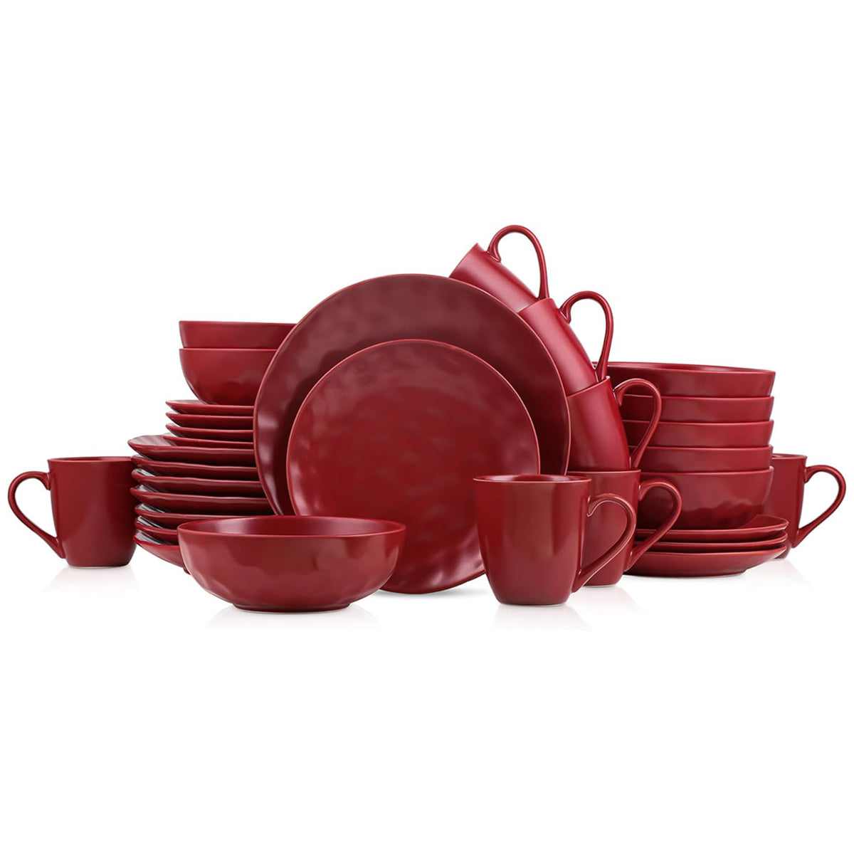 Stone Lain Porcelain 16pc Dinnerware Set, Dish Set w/Service for 4 (Open Box)