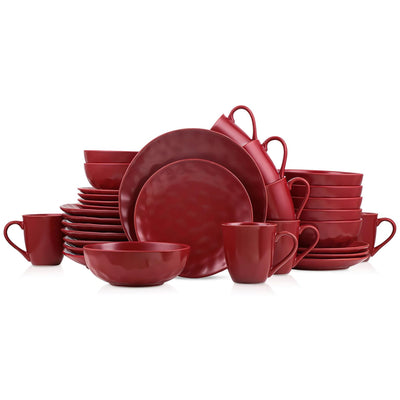 Stone Lain Porcelain 16pc Dinnerware Set, Dish Set w/Service for 4 (Open Box)
