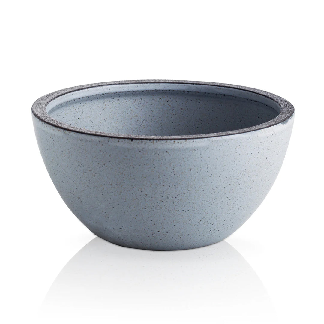 Stone Lain Tina 4 Piece Stoneware Bowl Set for Soups or Salads, Blue and Gray