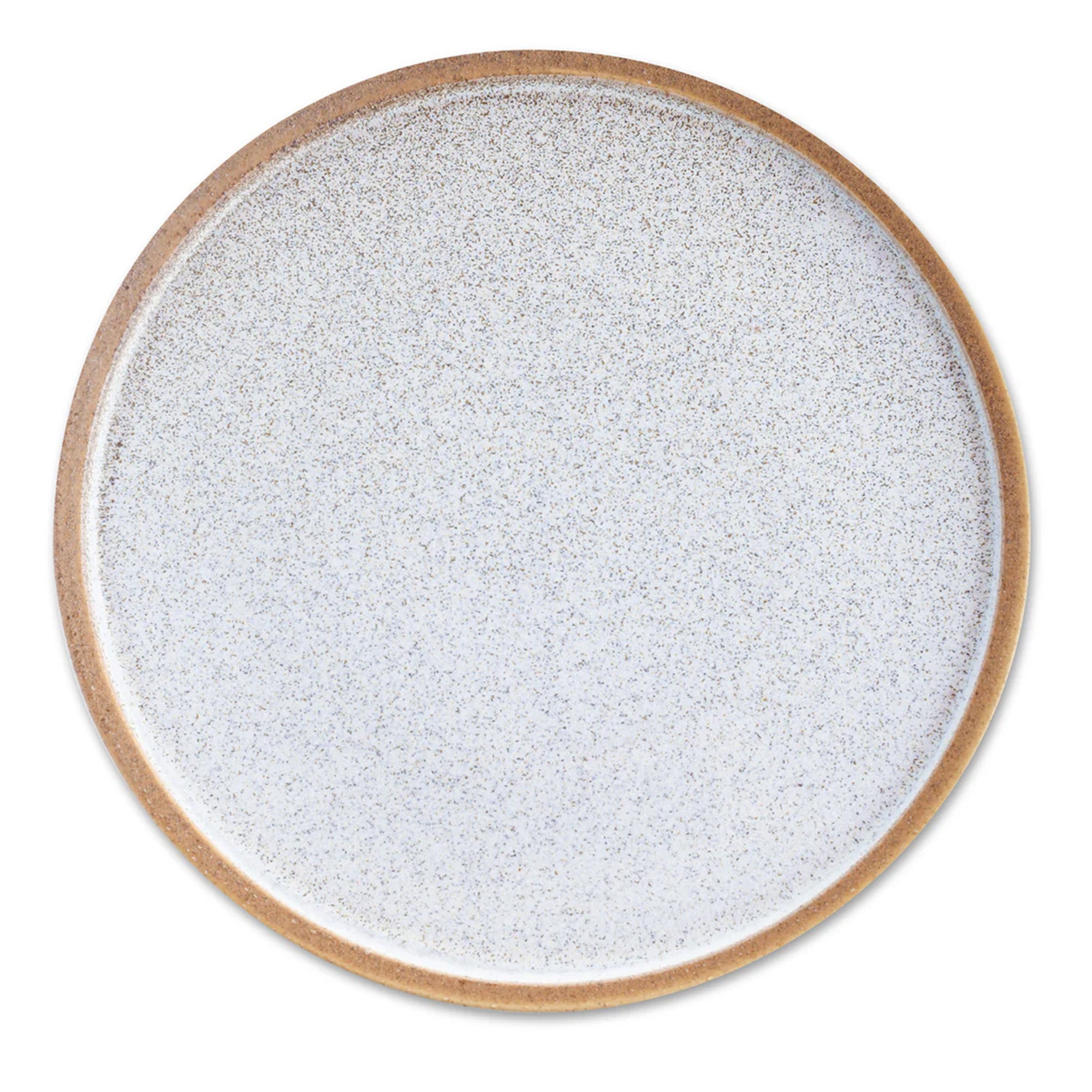 Stone Lain 4 Piece Vince Rustic Stoneware 11" Dinner Plate Set, Brown and White - VMInnovations