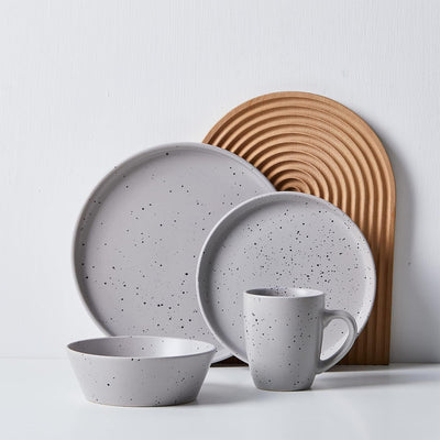 Stone Lain Jade Stoneware 16 Piece Dinnerware Set, Service for 4, (Open Box)