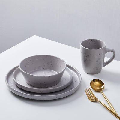 Stone Lain Jade Stoneware 16 Piece Dinnerware Set, Service for 4, (Open Box)