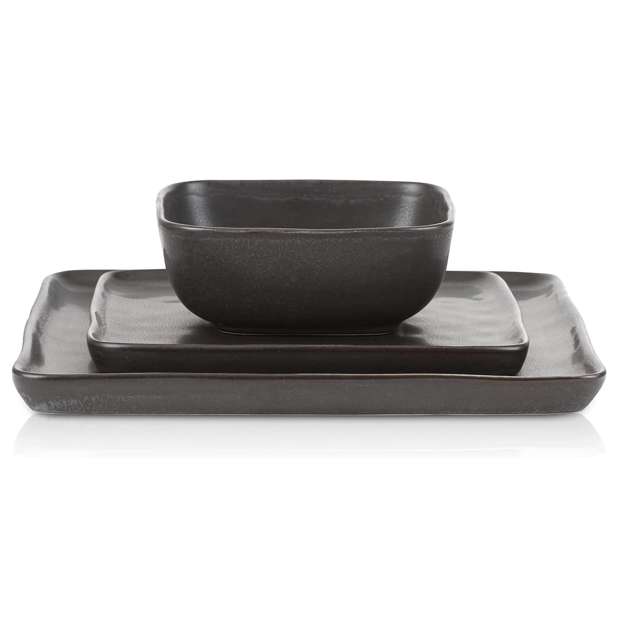 Stone Lain Jonny Stoneware 12pc Dinnerware, Dish Set w/Service for 4 (Open Box) - VMInnovations