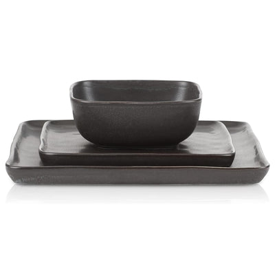 Stone Lain Jonny Stoneware 12pc Dinnerware, Dish Set w/Service for 4 (Open Box) - VMInnovations