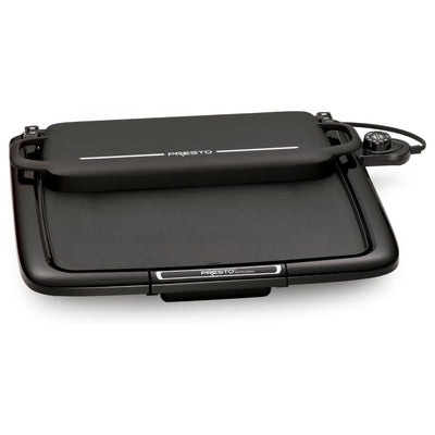 Presto XL Cool-Touch Electric Griddle w Warming Tray, Ceramic Nonstick(Open Box)