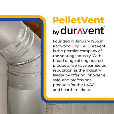 DuraVent PelletVent 3" Stainless Steel Horizontal Venting 10pc Kit (Open Box)