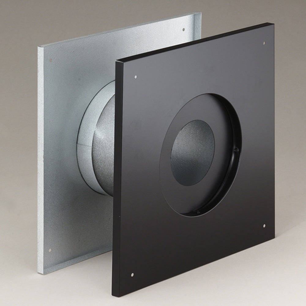 DuraVent 3" Diameter Stainless Steel Wall Thimble for Multi-Fuel Stoves, Grey - VMInnovations