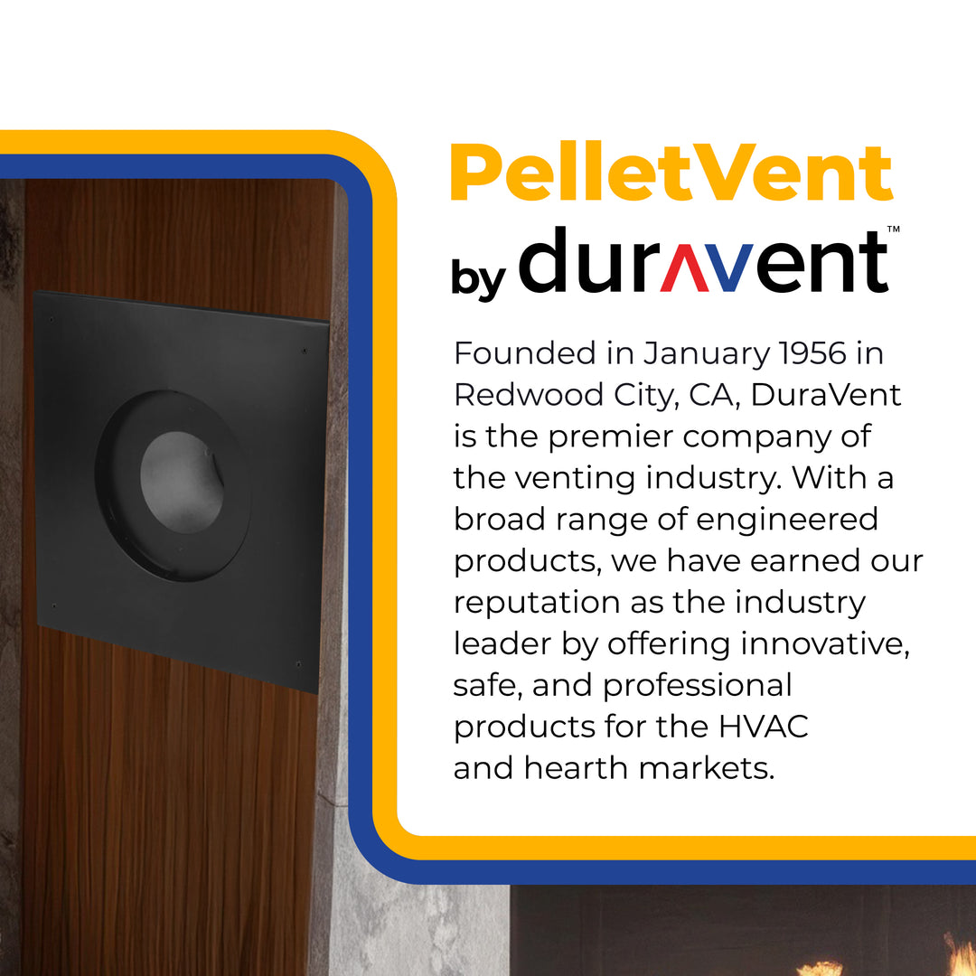 DuraVent 3" Diameter Stainless Steel Wall Thimble for Multi-Fuel Stoves, Grey - VMInnovations