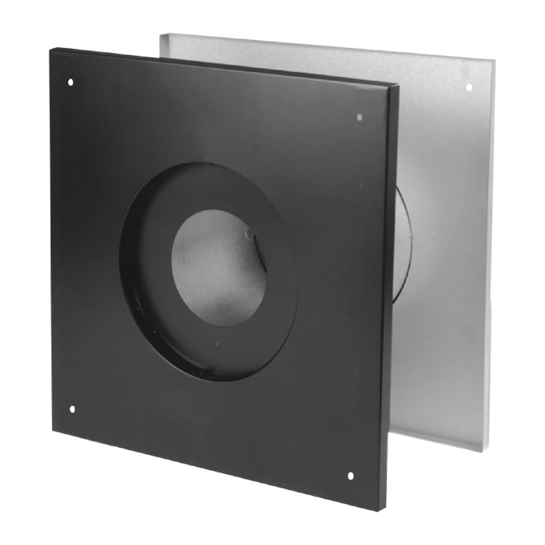 DuraVent 3" Diameter Stainless Steel Wall Thimble for Multi-Fuel Stoves, Grey - VMInnovations