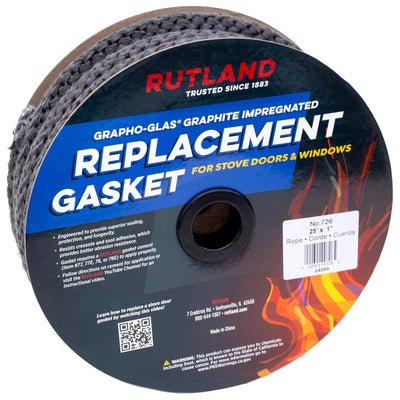 Rutland Grapho-Glas Graphite Impregnated Replacement Gasket Spool, 25-Inches