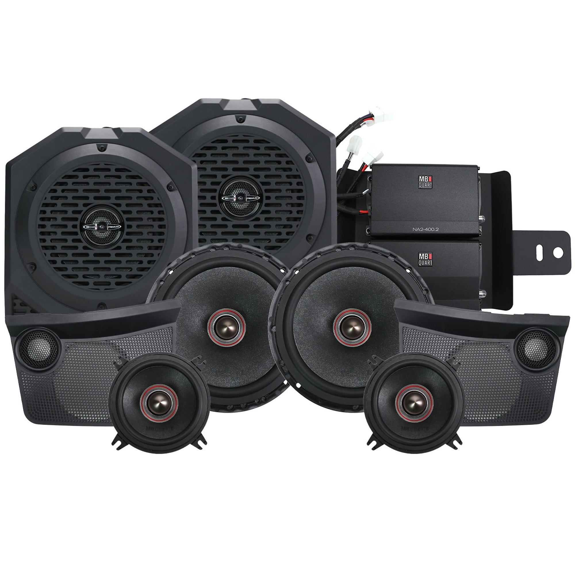 MB Quart Tuned Audio Package for 21-26 Ford Bronco, Stage 6 System, 800 Watt - VMInnovations