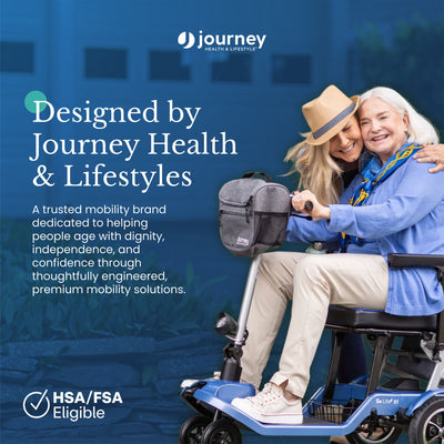 Journey 3-in-1 Commode, Bathroom Bedside Elevated Toilet Seat & Shower Chair - VMInnovations