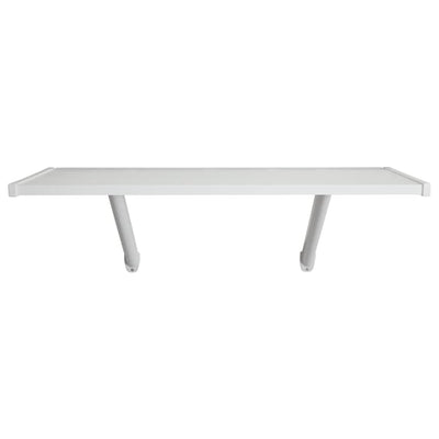 Rubbermaid 2 Pack 32" Premium Wood Wall Mounted Shelves Kit, 2 Tier Storage