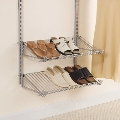 Rubbermaid Configurations Shoe Shelf, Wall Mounted Floating Shelves (Open Box) - VMInnovations