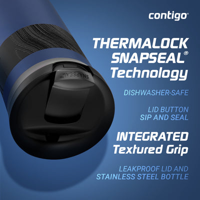 Contigo Byron 2.0 Stainless Steel Travel Mug with SNAPSEAL Lid & Grip, 24 Ounces - VMInnovations