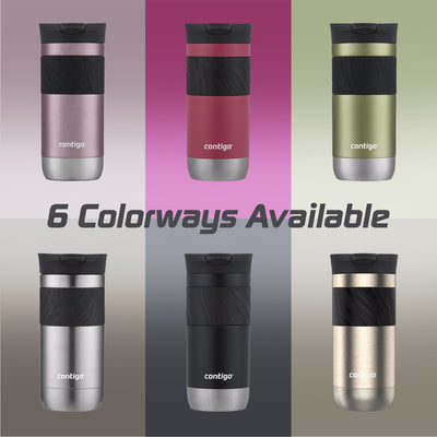 Contigo Byron 2.0 Stainless Steel Travel Mug with SNAPSEAL Lid & Grip, 16 Ounces - VMInnovations