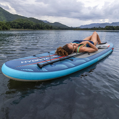 Hydro Force Oceana 10' Inflatable Stand-Up Paddle Board & Kayak Set, 2-in-1 SUP