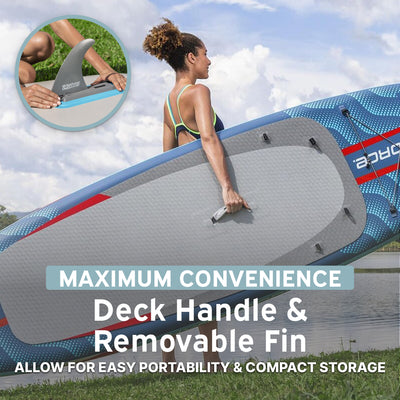 Hydro Force Oceana 10' Inflatable Stand-Up Paddle Board & Kayak Set, 2-in-1 SUP