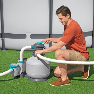 Bestway 3,000 Gallon Sand Filter Pump for Outdoor Swimming Pools (Open Box)