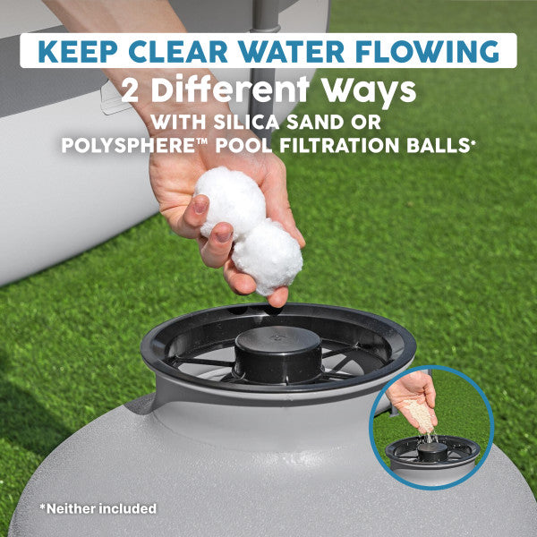 Bestway 3,000 Gallon Sand Filter Pump for Above Ground Outdoor Swimming Pools