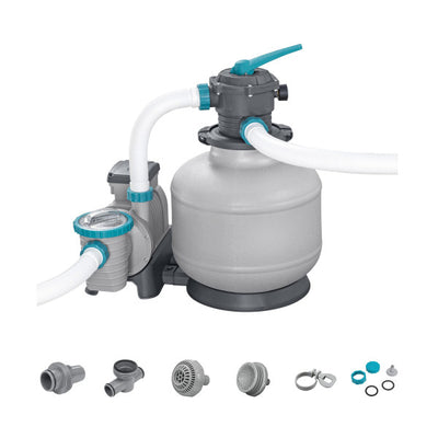 Bestway 3,000 Gallon Sand Filter Pump for Above Ground Outdoor Swimming Pools