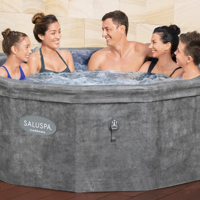 Bestway SaluSpa Carrara 4-6 Person Inflatable Hot Tub,Round Energy-Efficient Spa