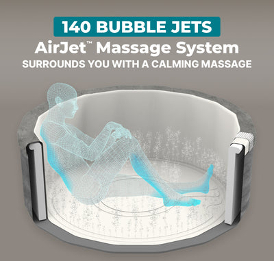 Bestway SaluSpa Carrara Energy-Efficient AirJet 6 Person Portable Hot Tub (Used)