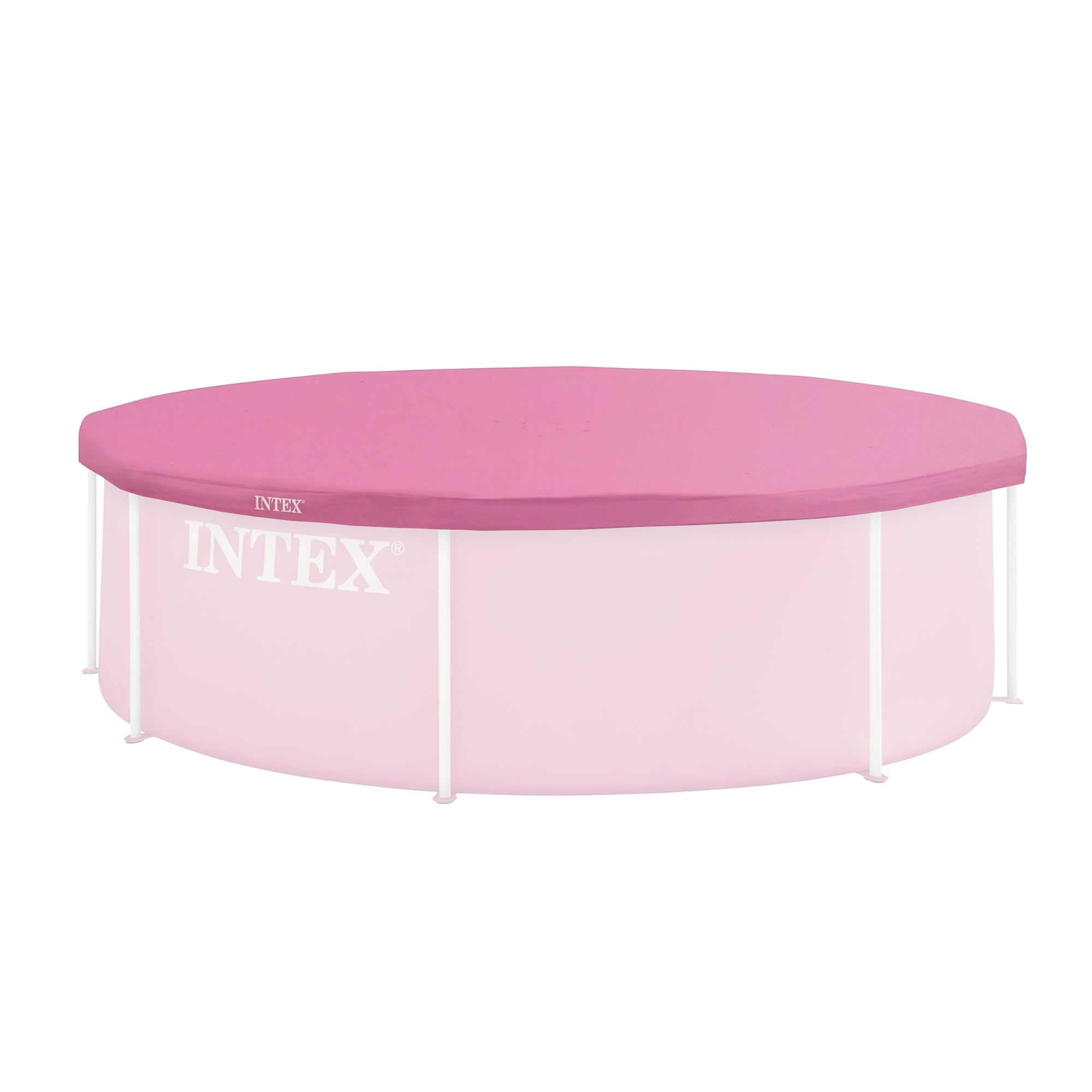 INTEX 8 Foot Round Metal Frame Outdoor Swimming Pool Debris Cover (Open Box)