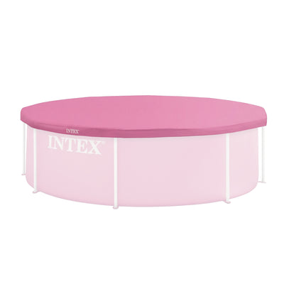 INTEX 8 Foot Round Metal Frame Outdoor Swimming Pool Debris Cover (Open Box)