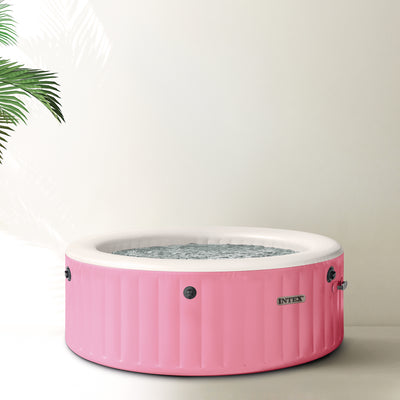 INTEX PureSpa Plus Bubble Massage Spa Set with Energy Efficient Cover, 77" x 28" - VMInnovations