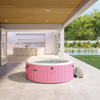 INTEX PureSpa Bubble Massage Spa Set w Energy Efficient Cover, 77" x 28" (Used)