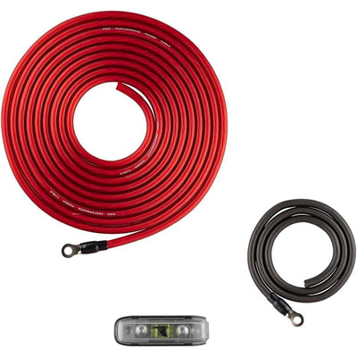 DS18 4 Gauge CCA Amplifier Complete Kit for Subs & Speakers, 1200W (Open Box)