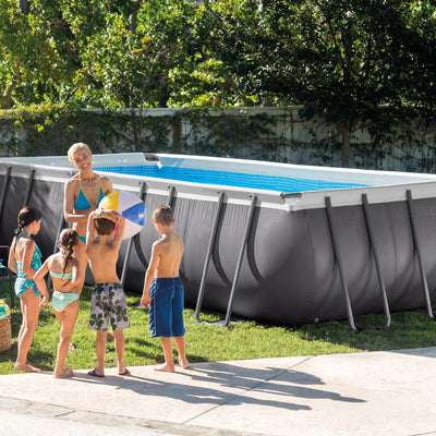INTEX 18' x 9' x 52" Ultra Frame Rectangular Swimming Pool Set (Open Box)