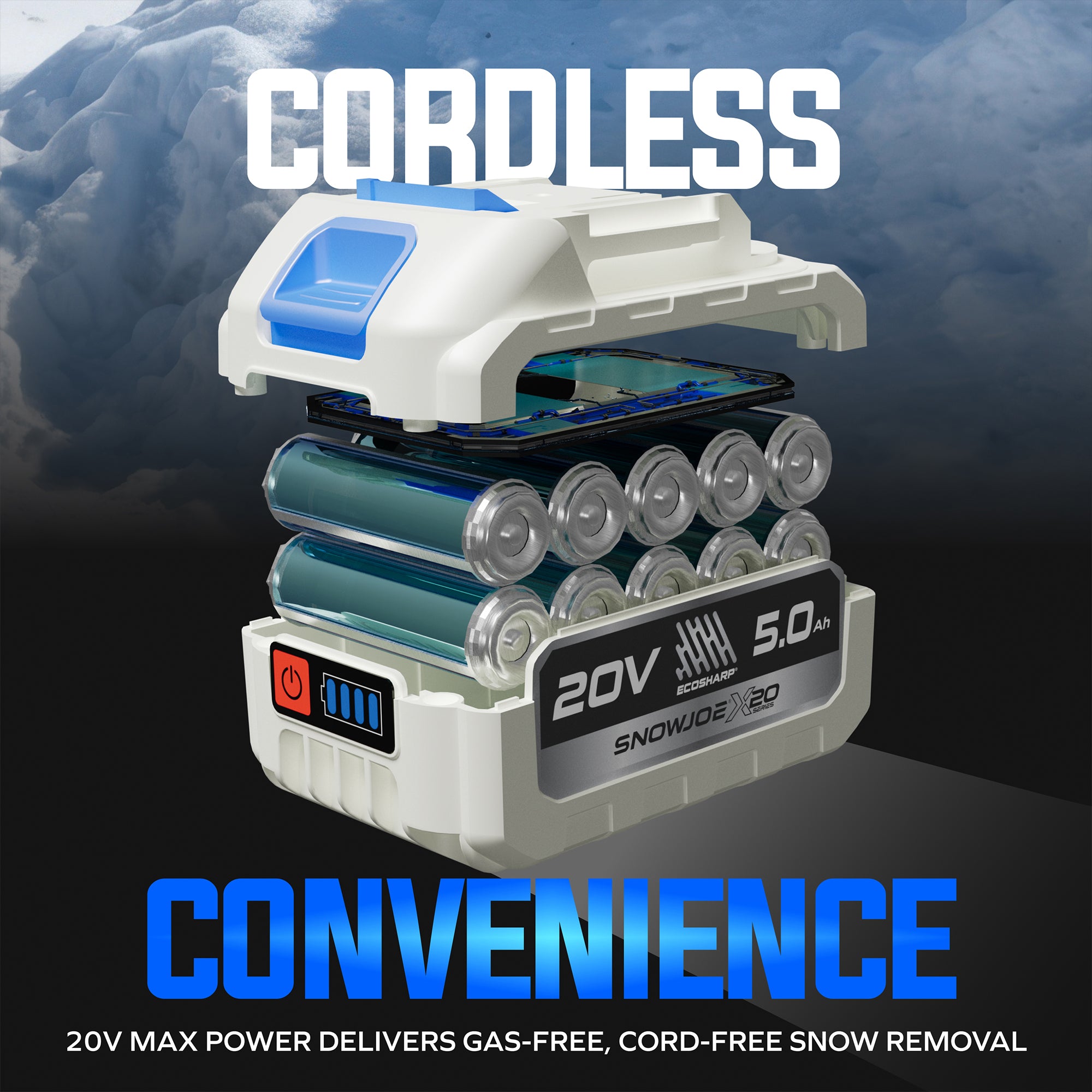 Snow Joe Cordless Snow Shovel Kit with 10" Wide x 5" Deep Snow Cut (Open Box) - VMInnovations