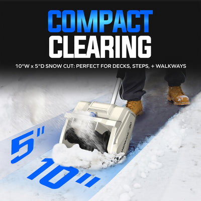 Snow Joe Cordless Snow Shovel Kit with 10" Wide x 5" Deep Snow Cut (Open Box)