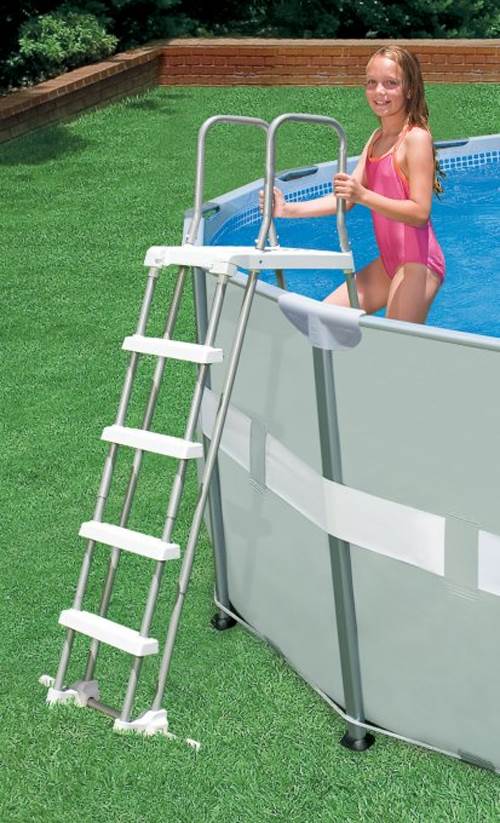INTEX Above Ground Swimming Pool Ladder w/ Removable Steps - 48"-52" (Open Box)