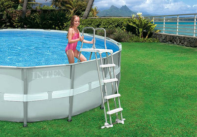INTEX Above Ground Swimming Pool Ladder w/ Removable Steps - 48"-52" (Open Box)