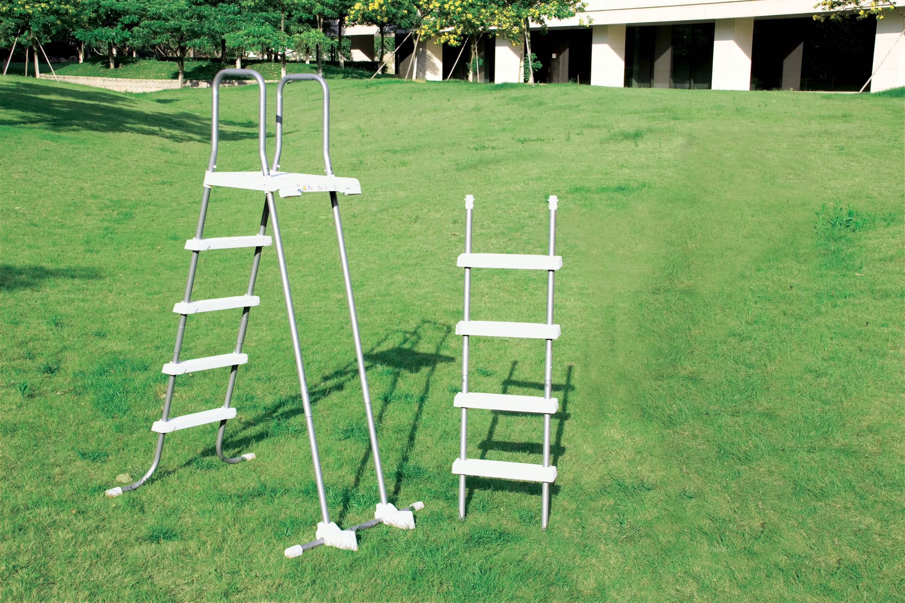 INTEX Above Ground Swimming Pool Ladder w/ Removable Steps - 48"-52" (Open Box)