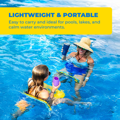 Aqua Lily Pad Floating Water Saddle Seats, Foam Pool and Lake Floats, Set of 2 (Open Box)