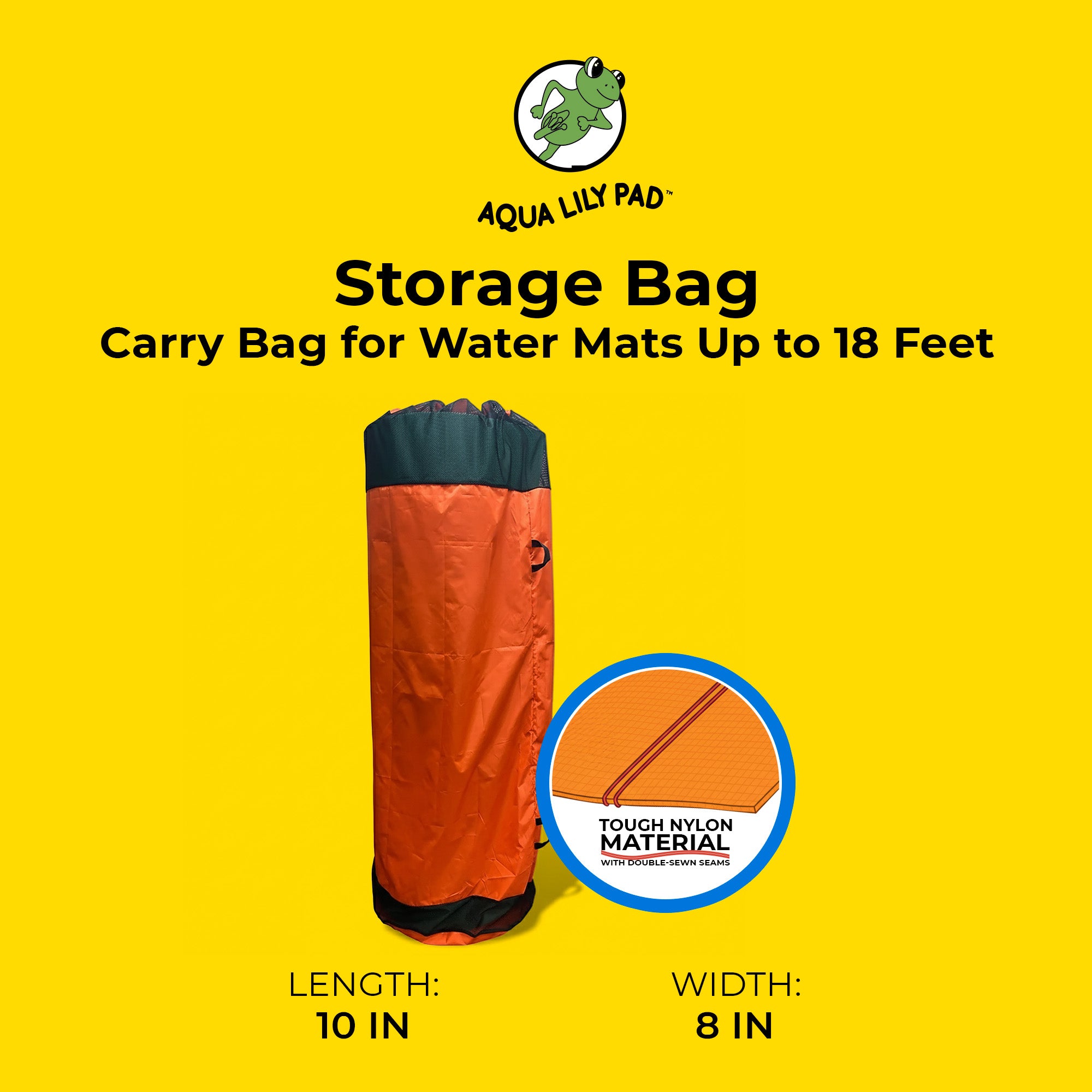 Aqua Lily Pad Storage Bag, Nylon Carry Bag for Water Mats Up to 18" (Open Box) - VMInnovations
