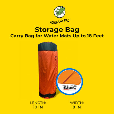 Aqua Lily Pad Storage Bag, Nylon Carry Bag for Water Mats Up to 18" (Open Box) - VMInnovations