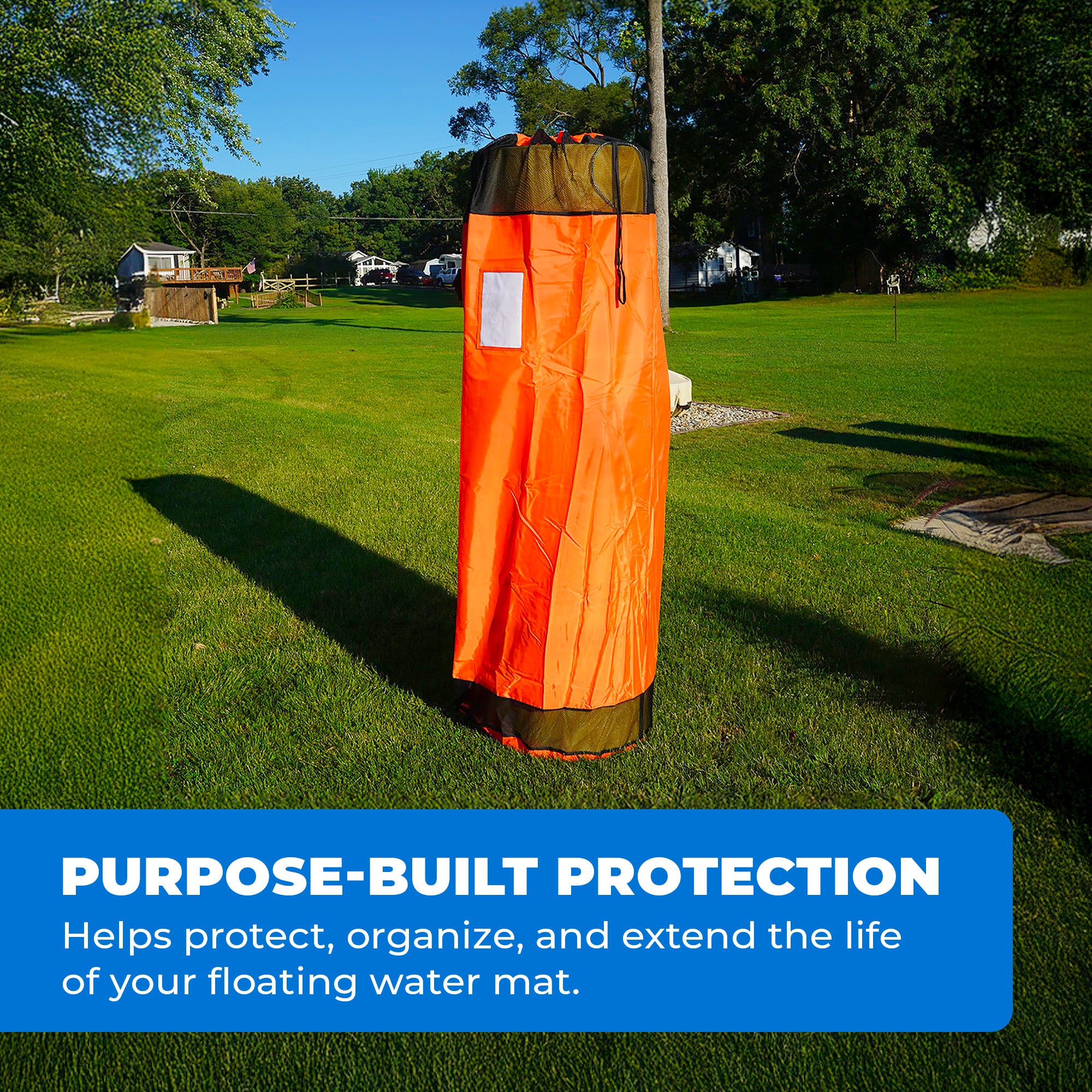 Aqua Lily Pad Storage Bag, Nylon Carry Bag for Water Mats Up to 18" (Open Box) - VMInnovations