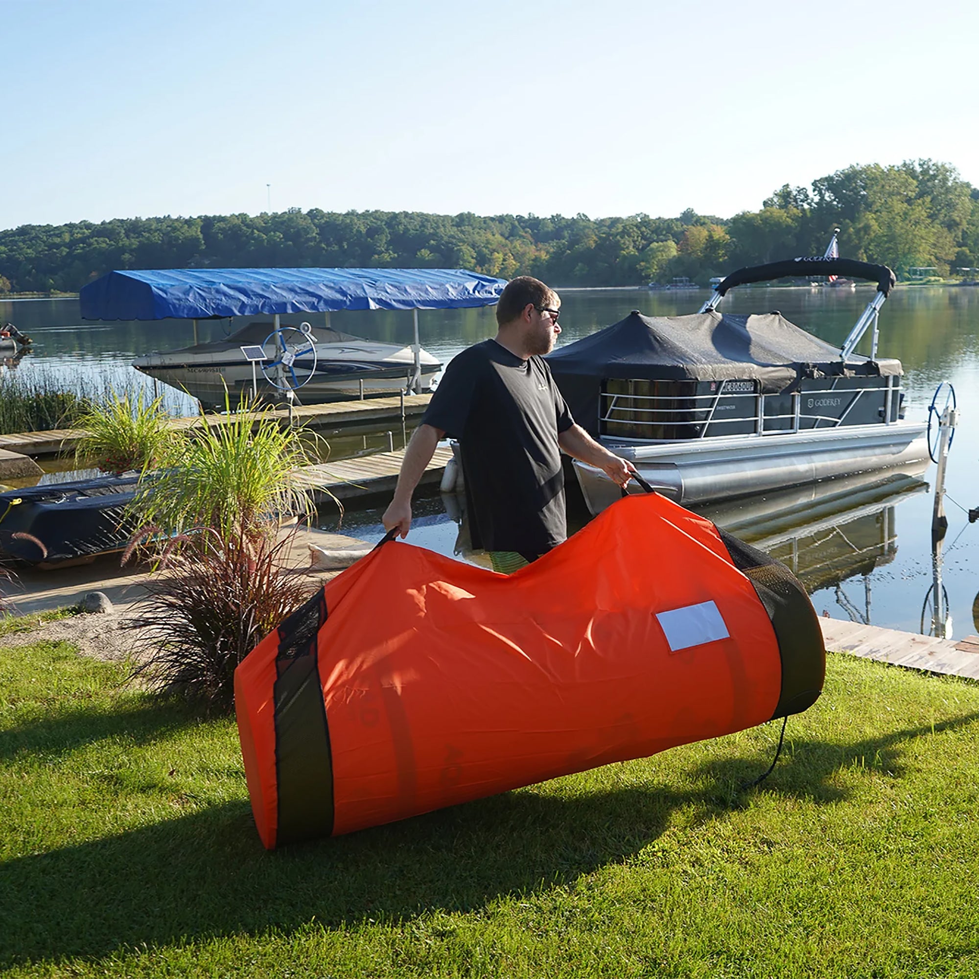 Aqua Lily Pad Storage Bag, Nylon Carry Bag for Water Mats Up to 18" (Open Box) - VMInnovations