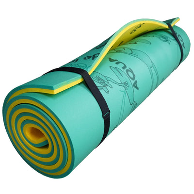 Aqua Lily Pad Original Floating Water Island Float, 9ft, Green/Yellow (Open Box)